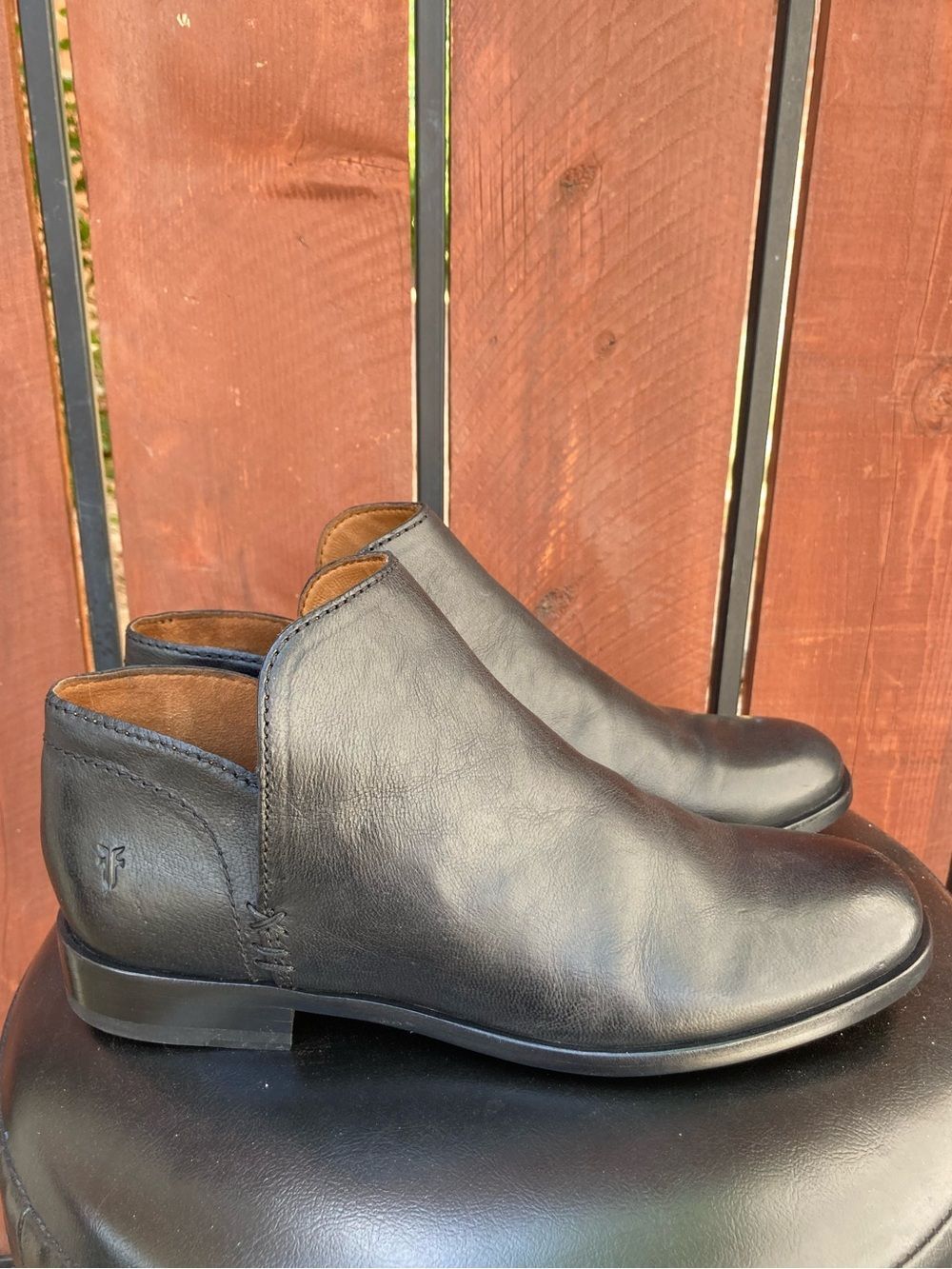 frye elyssa shootie black leather bootie size 8M NEW - Picture 5 of 10